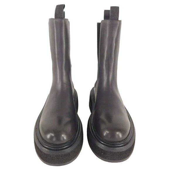Marsell Zuccone Tronchetto Elast Chelsea Beatle Boots 37.5 7.5 Womens Gray New - Picture 4 of 15